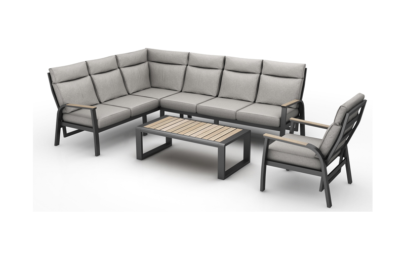Outdoor Furniture - L-shape Sofa Set