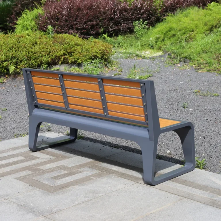 Wooden garden bench by New Garden Qatar