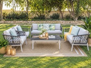 Sera outdoor sofa gray (7seataer)