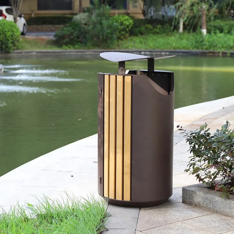 outdoor waste bins